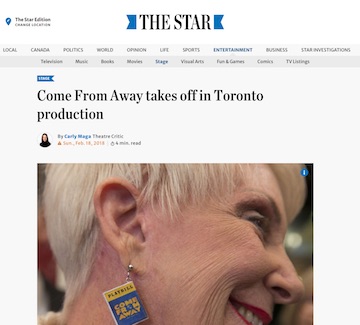 Come From Away takes off in Toronto - Toronto Star